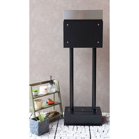 MOJYU ローザ スタンドポスト ブラック 1台（直送品）