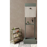 MOJYU フィオーレ スタンドポスト エバーグリーン/ホワイト木目 1台（直送品）