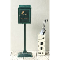 MOJYU コトリノ 鋳物スタンドポスト グリーン 1台（直送品）