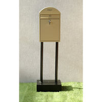 MOJYU ジェレミア スタンドポスト イエローベージュ/ブラック 1台（直送品）