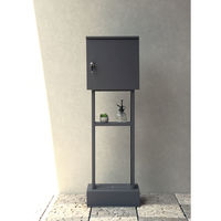 MOJYU アルダ スタンドポスト ダークグレー 1台（直送品）