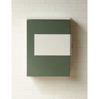 MOJYU ティーナ 壁掛けポスト エバーグリーン/ホワイト 1台（直送品）