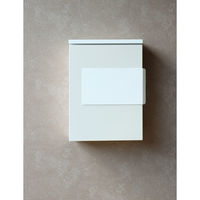 MOJYU ティーナ 壁掛けポスト グレージュ/ホワイト 1台（直送品）