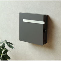 MOJYU カスト 壁掛けポスト グレー 1台（直送品）