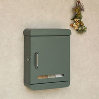 MOJYU ヴァレンテ 壁掛けポスト フォレストグリーン 1台（直送品）