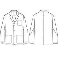 THE WHITE COAT メンズブレザー白衣(ミニマリストシリーズ) S相当 5150-XS 1枚（直送品）