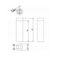 サトーパーツ チップジャック 黒 TJ-2-J-B 1個 63-3160-42（直送品）