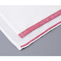 アズワン 四方縫いフキン レッド 2-3732-01 1袋(10枚)（直送品）