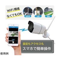 ブロードウォッチ 録画機内蔵ワイヤレス屋外型防犯カメラ SEC-WTF-1080P 1個 69-8784-23（直送品）
