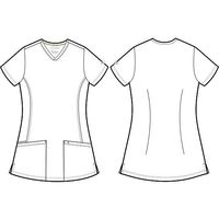 Krazy Kat Sportswear HH WORKS スクラブトップス MONICA M相当 ワイン 2500-S-Wi 1枚（直送品）