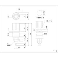 サトーパーツ 絶縁ターミナル 赤 T-1-R 1個 63-3160-15（直送品）