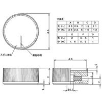 サトーパーツ つまみ Φ26 黒 シルバー 指示線:黒 シャフト径Φ6用 K-5380-AM 1個 63-3146-89（直送品）