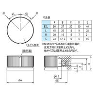 サトーパーツ つまみ Φ30 シルバー(アルミ) シャフト径Φ6用 K-59-M-AG 1個 63-3146-95（直送品）