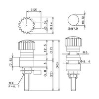 サトーパーツ 絶縁ターミナル 取付孔Φ8.7mm 赤 T-381-12-R 1個 63-3162-95（直送品）