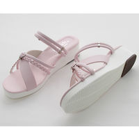 ティティメディカル 三つ編みハート2WAYサンダル ピンク M(22.5~23.0cm) 111122 1足 62-9235-07（直送品）