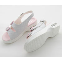 ティティメディカル キルティングエアーソールサンダル ピンク LL(24.5~25.0cm) 17614 1足 62-9235-41（直送品）