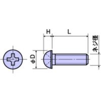 廣杉計器 ピーク ナベ小ネジ PE-0408 1セット(50個)（直送品）