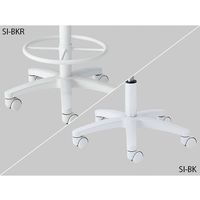 アズワン ハイタイプチェア(抗菌・防汚) 足掛リング無 ブラック SI-BK 1個 4-2862-01（直送品）