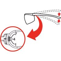 ハネウェル 保護メガネ ADAPTEC 幅狭 赤×黒 クリアレンズ 1個入 T5900NTKHS 1個 60-4120-03（直送品）