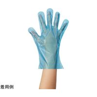 カウネット たっぷり使えるポリエチレン手袋 フリー 青 300枚入 42629832 1箱(300枚) 64-9363-69（直送品）