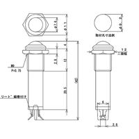 サトーパーツ ネオンブラケット 凸型 AC100V~125V オレンジ BN-3802-1-OR 1個 63-3145-98（直送品）