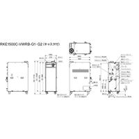 オリオン機械 ノンフロン・低GWPインバータチラー RKE1500C-VWRB-G1 1UNT（直送品）