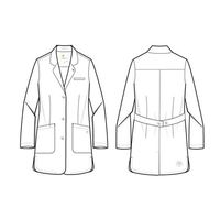 Krazy Kat Sportswear THE WHITE COAT レディス白衣(モダニストシリーズ) M相当 5101-S 1枚（直送品）