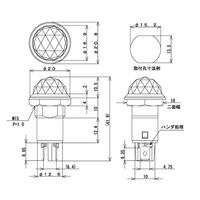 サトーパーツ ネオンブラケット ダイヤカット型 AC100V~125V 緑 BN-23-1-G 1個 63-3158-60（直送品）