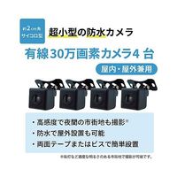 ブロードウォッチ 超小型(サイコロ型)カメラ+録画機 簡易防犯セット(VGA)・HDD320GB SEC-C-4M-320 1セット（直送品）