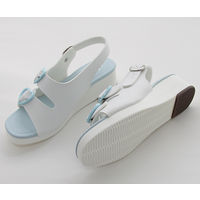 ティティメディカル ハート2バックルサンダル サックス S(21.5~22.0cm) 12421 1足 62-9235-58（直送品）