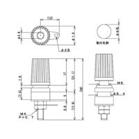 サトーパーツ 絶縁ターミナル 3.8mm 取付孔Φ8.7mm 黒 T-6530-B 1個 63-3169-26（直送品）