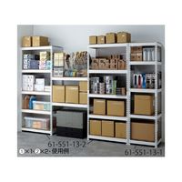 アズワン METAL&WOODRACK 5段 幅81cm ホワイト 63-3389-87 1台（直送品）