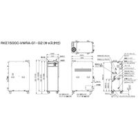 オリオン機械 ノンフロン・低GWPインバータチラー RKE1500C-VWRA-G1 1UNT（直送品）