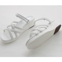 ティティメディカル マルチストラップ2WAYサンダル ホワイト S(21.5~22.0cm) 17001 1足 62-9235-66（直送品）