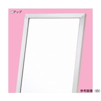 アズワン L字脚ミラー キャスター付 黒 63-3373-56 1台（直送品）