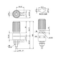 サトーパーツ 絶縁ターミナル 4mm 取付孔Φ8.5mm 赤 T-3830-R 1個 63-3160-28（直送品）