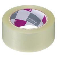 カウネット PPテープ 軽梱包用 透明 100m巻 1巻 47414228 64-9366-88（直送品）