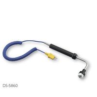 アズワン ハンドルプローブセンサー(K熱電対) 表面温度計 L型 校正証明書付き 3-1564-05-20 1本（直送品）