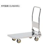 テックサス ハンドル折りたたみ式ステンレス台車 R加工 CL-R6045FL 1台 4-1964-01（直送品）