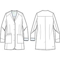 THE WHITE COAT レディス白衣(プロフェッショナルシリーズ) L相当 5102-4 1枚（直送品）