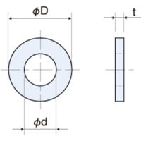 廣杉計器 PTFE ワッシャー 0822-20 1セット(50個)（直送品）