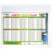 西敬 かきけしできる下敷き(かけざん・時間割)消しゴムセット MO-2NKP 1セット(1包×5)（直送品）