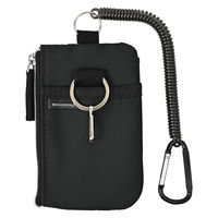 クツワ 非常用品を携帯できるパスケース(ブラック) TR123BK 1セット(1個×3)（直送品）