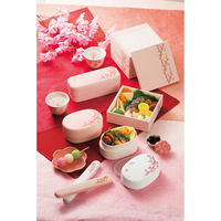 たつみや お弁当箱 2段 コンパクト弁当 SAKURA HAKOYA 390ml 入れ子 ピンク 327281 1個（直送品）