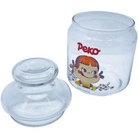 サンアート 保存容器 500ml キャンディポット ミルキーペコ ガラス製 ペコちゃん 398195 1個（直送品）
