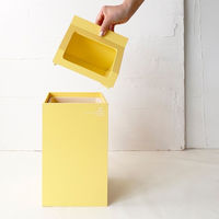 ヤマト工芸 ゴミ箱 7.8L ミルドットシー イエロー 419842 1個（直送品）