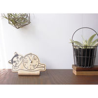 ヤマト工芸 置き時計 stand clock CATS ブリティッシュショートヘア 419854 1個（直送品）