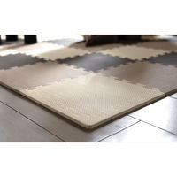 シービージャパン ジョイントマット パズルマット 36枚組 フチ付き 厚さ10mm 床面保護マット 425025 1個（直送品）