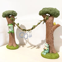 ティーライフ コポー マルチスタンド ツリー カップル カエル 置物 467528 1個（直送品）