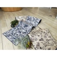 ヨコズナクリエーション キッチンマット サラサ インテリアマット 45×120cm ブルーグレー 489615 1個（直送品）